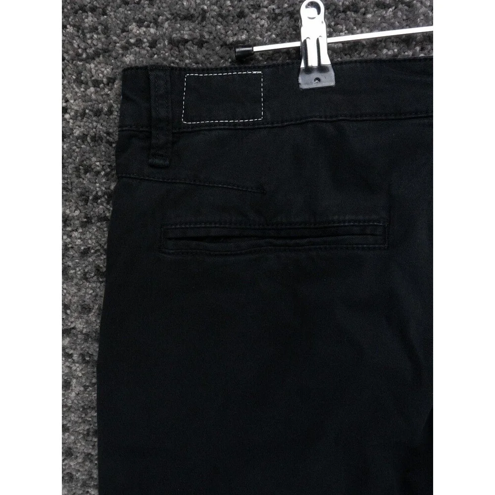 Rag & Bone Pants Mens 32 Actual 34x31 Black Fit 2 Stretch Twill Chino Slim Fit